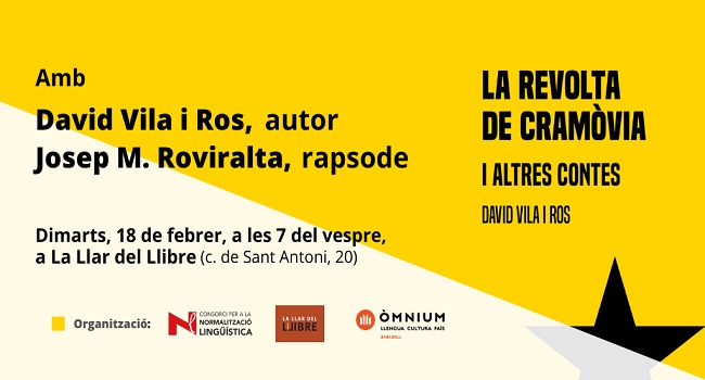 Fotografia de l'activitat LA REVOLTA DE CRAMÒVIA I ALTRES CONTES. PRESENTACIÓ DE LLIBRE Fotografia de l'activitat LA REVOLTA DE CRAMÒVIA I ALTRES CONTES. PRESENTACIÓ DE LLIBRE