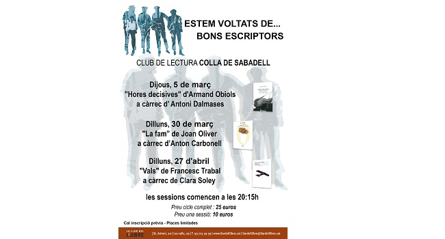 Fotografia de l'activitat HORES DECISIVES, D'ARMAND OBIOLS. CLUB DE LECTURA Fotografia de l'activitat HORES DECISIVES, D'ARMAND OBIOLS. CLUB DE LECTURA
