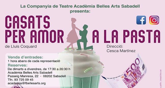Fotografia de l'activitat CASATS PER AMOR A LA PASTA. TEATRE Fotografia de l'activitat CASATS PER AMOR A LA PASTA. TEATRE