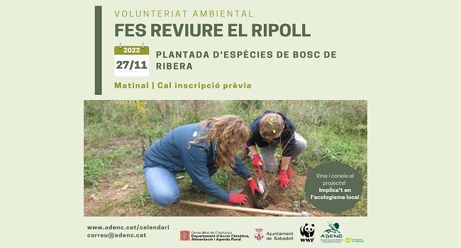 Fotografia de l'activitat FES REVIURE EL RIPOLL. PLANTADA AL RIU RIPOLL