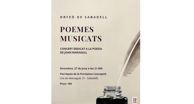 Fotografia de l'activitat CONCERT MARAGALL, POEMES MUSICATS Fotografia de l'activitat CONCERT MARAGALL, POEMES MUSICATS
