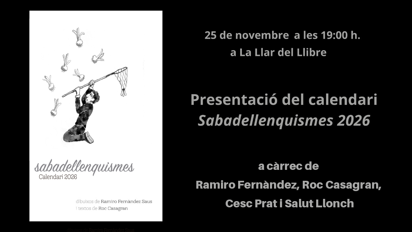 Fotografia de l'activitat SABADELLENQUISMES 2026. PRESENTACIÓ DEL CALENDARI Fotografia de l'activitat SABADELLENQUISMES 2026. PRESENTACIÓ DEL CALENDARI