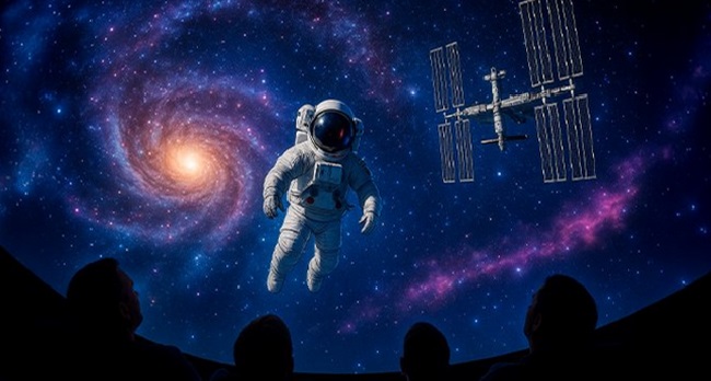 Fotografia de l'activitat PLANETARI 360º. BIBLIOLAB Fotografia de l'activitat PLANETARI 360º. BIBLIOLAB